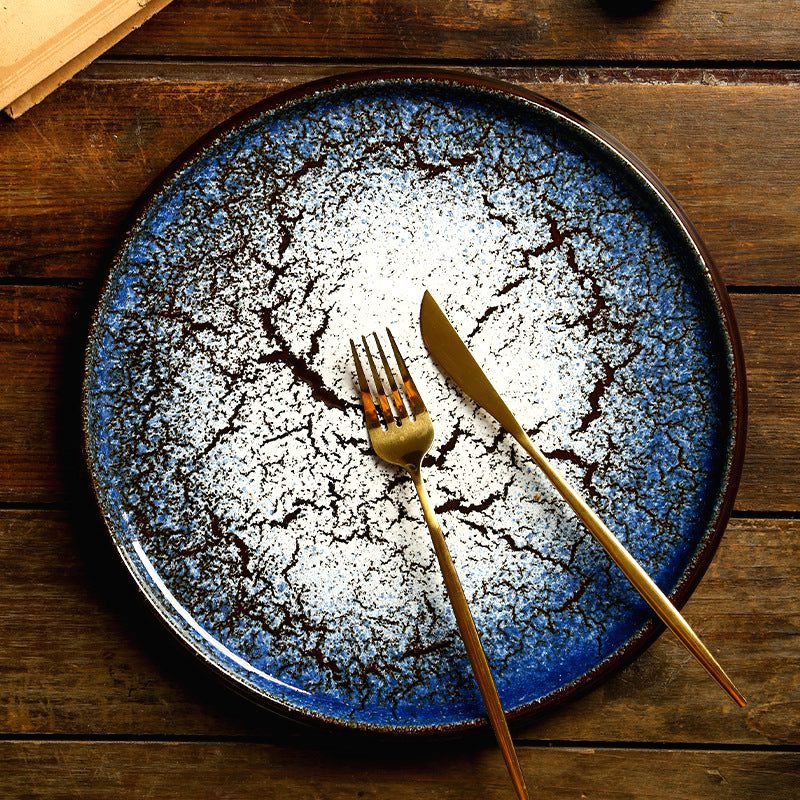Assiette japonaise en céramique "Hi to kōri" – Image 9
