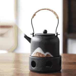 Théière japonaise avec réchaud "Montagne"