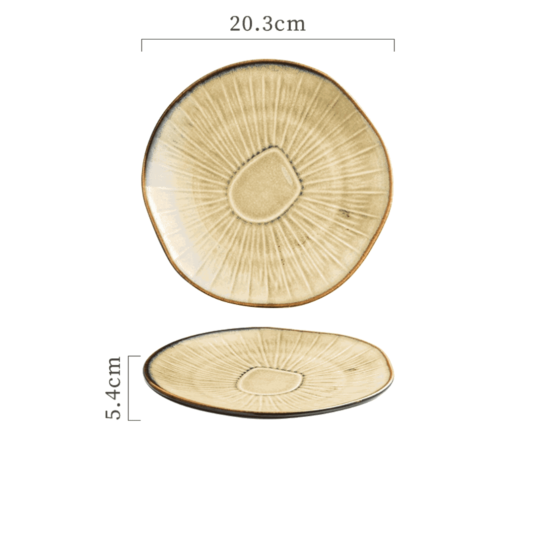 Assiette japonaise en céramique "Nikkō" – Image 2