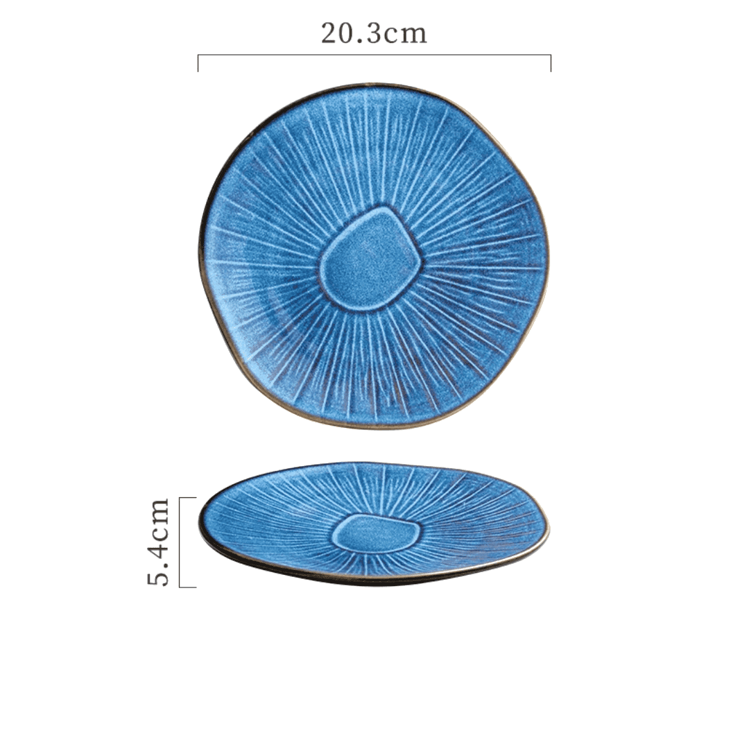 Assiette japonaise en céramique "Nikkō" – Image 4