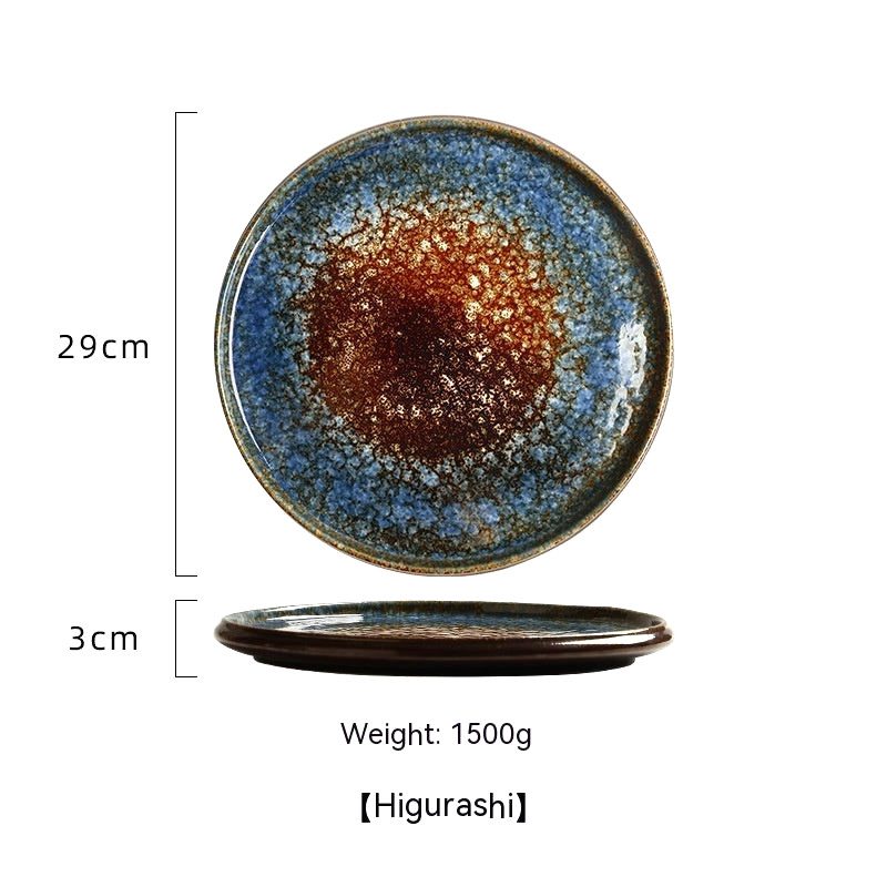 Assiette japonaise en céramique "Hi to kōri" – Image 2