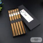 Coffret de baguettes japonaises motif "Poisson"