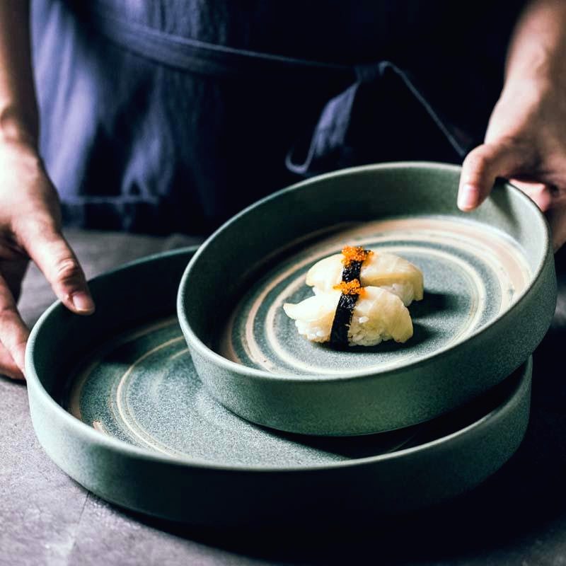 Assiette japonaise en céramique « Azami » – Image 10