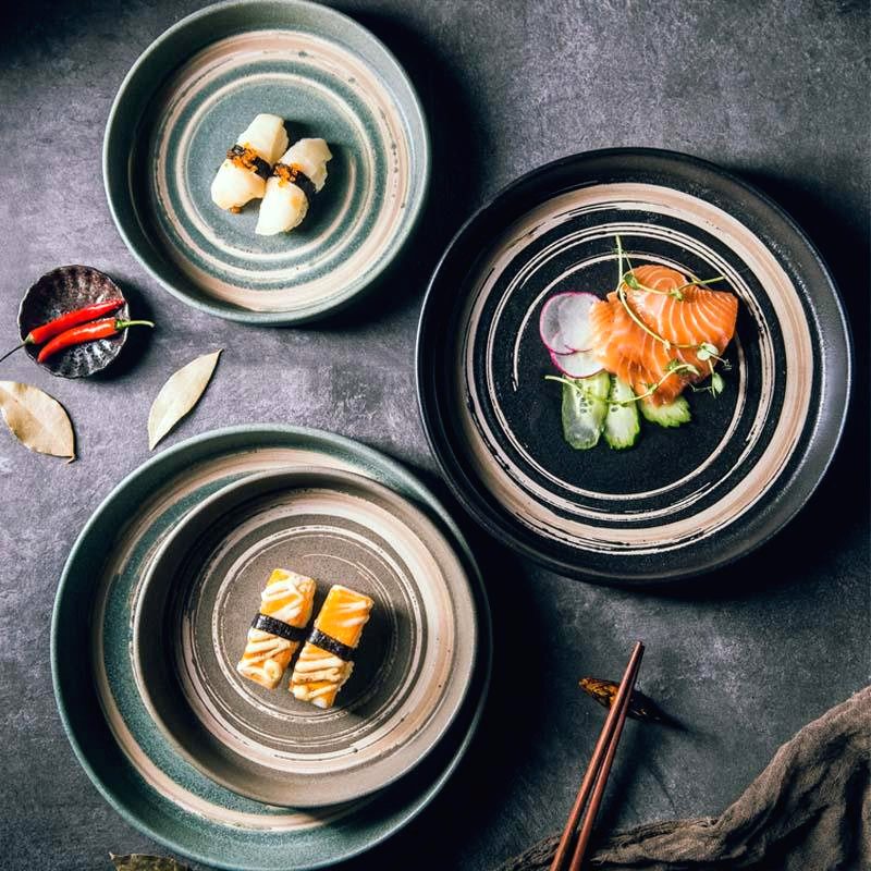 Assiette japonaise en céramique « Azami » – Image 8