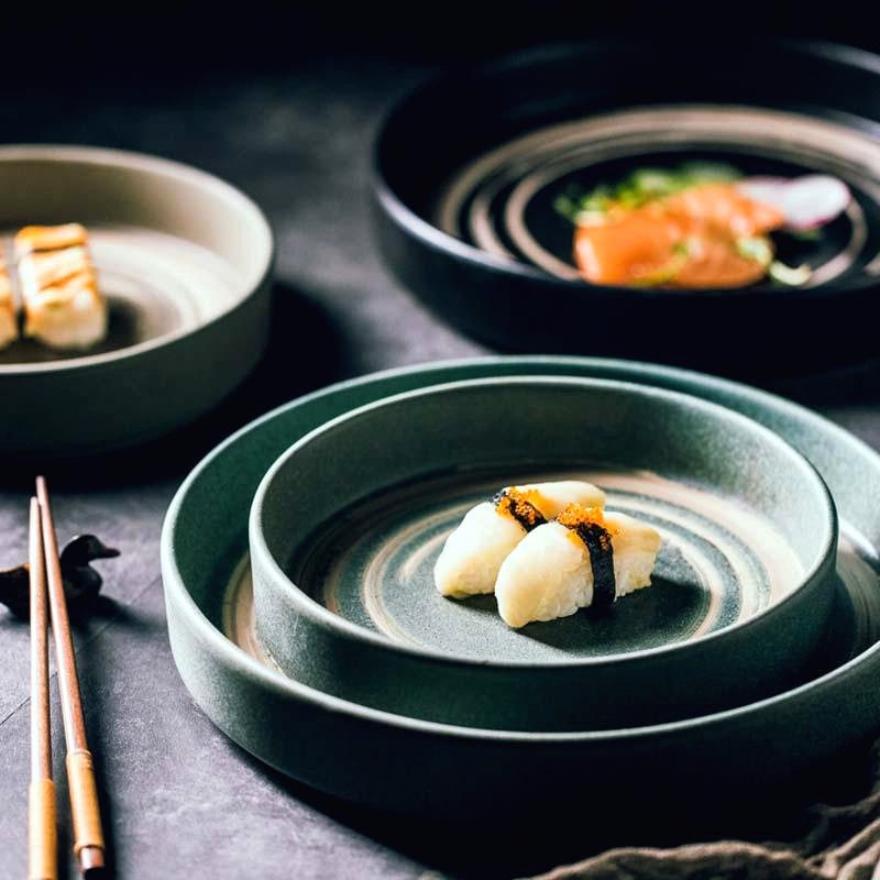 Assiette japonaise en céramique « Azami » – Image 9