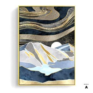 Affiche japonaise - Paysage abstrait, "Désert bleu"
